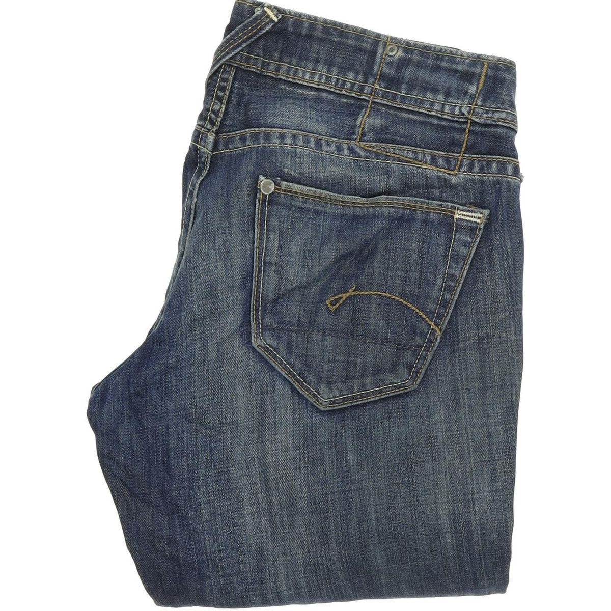G-Star Core Women Blue Straight Regular Jeans W26 L32