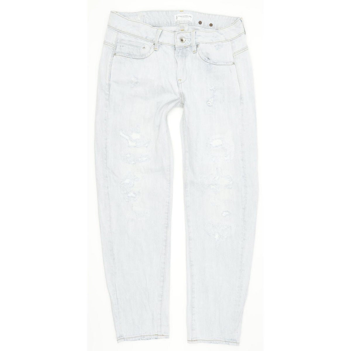 G-Star Midge Low Women Blue Straight Regular Boyfriend Jeans W26 L28