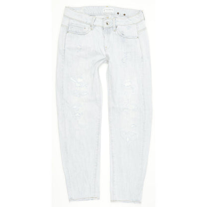 G-Star Midge Low Women Blue Straight Regular Boyfriend Jeans W26 L28