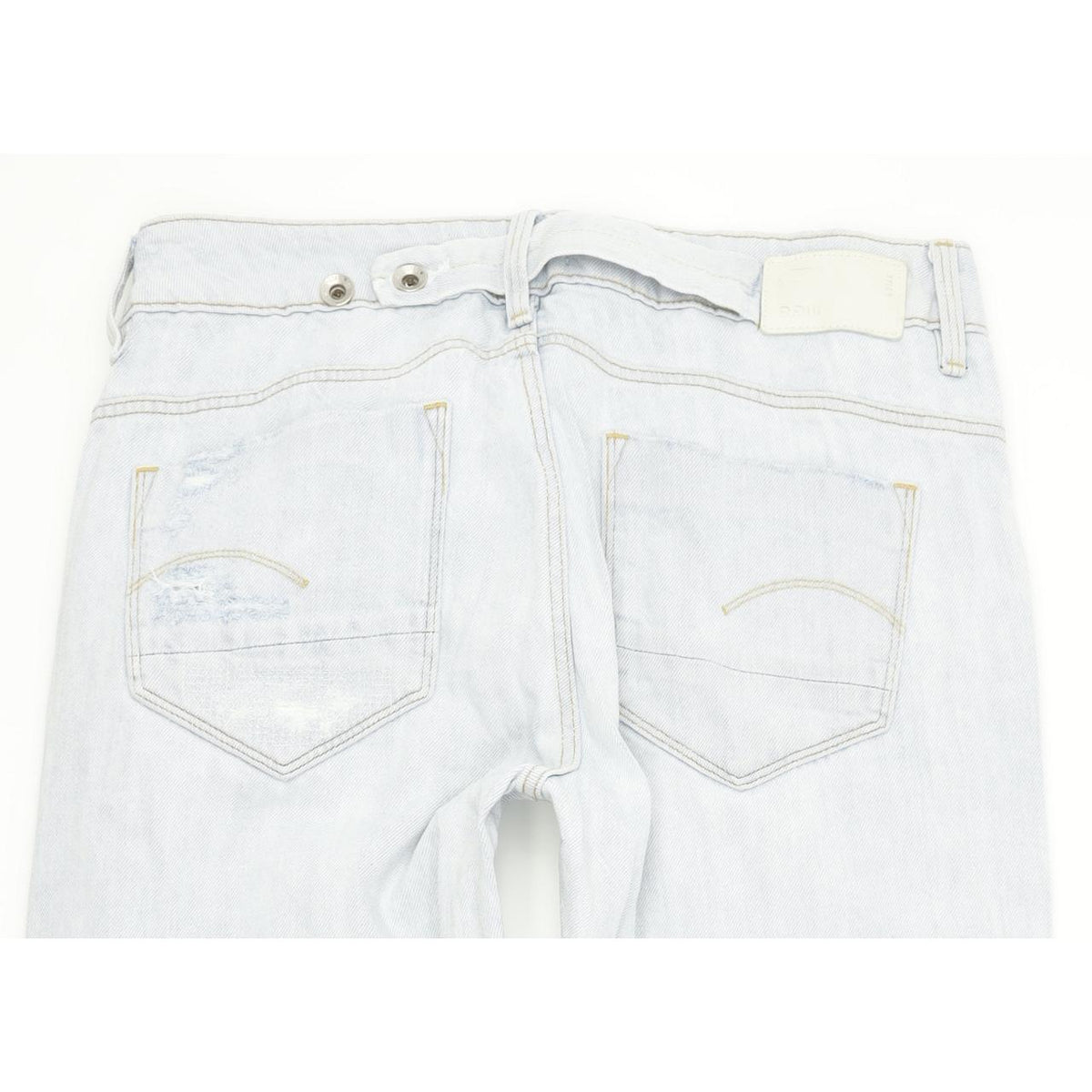 G-Star Midge Low Women Blue Straight Regular Boyfriend Jeans W26 L28
