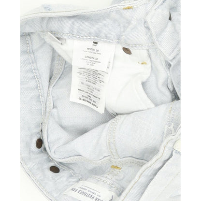 G-Star Midge Low Women Blue Straight Regular Boyfriend Jeans W26 L28