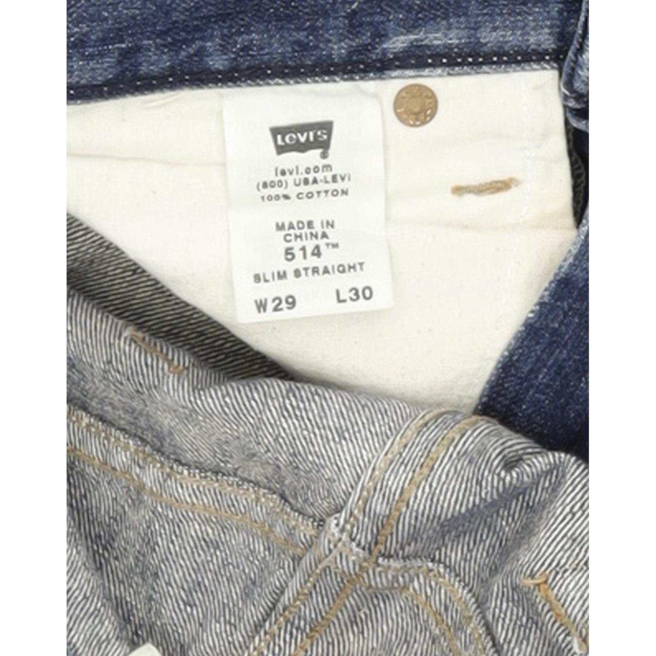 Levi's 514 Men Blue Straight Slim Jeans W29 L30