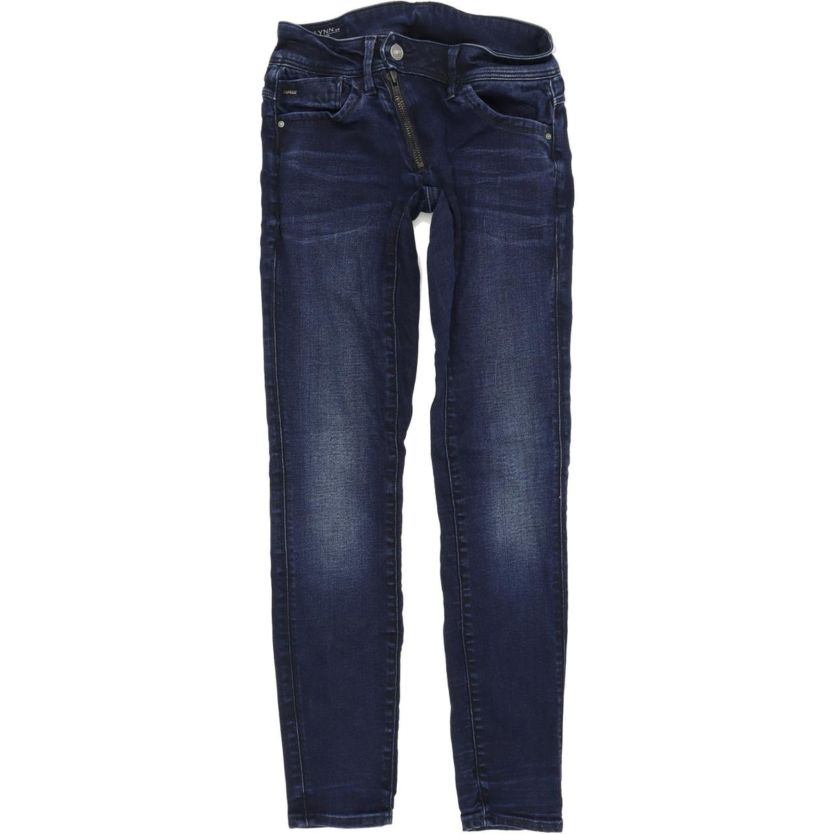 G-Star Lynn Mid Women Blue Skinny Slim Stretch Jeans W27 L30