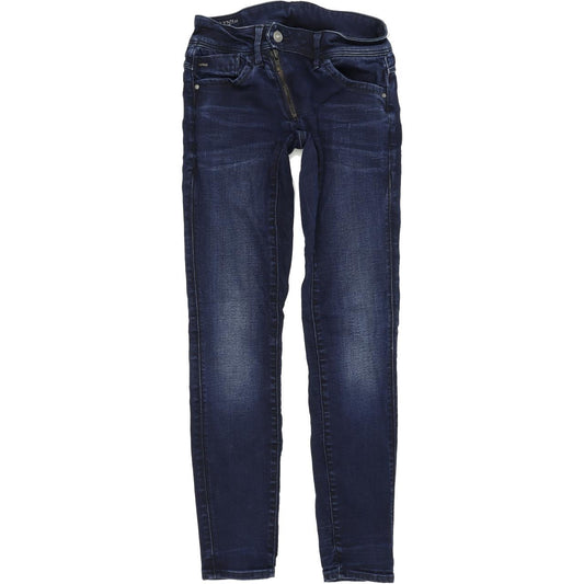 G-Star Lynn Mid Women Blue Skinny Slim Stretch Jeans W27 L30