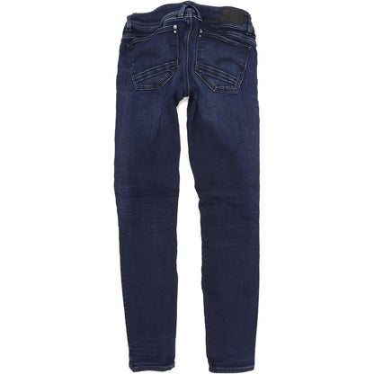 G-Star Lynn Mid Women Blue Skinny Slim Stretch Jeans W27 L30