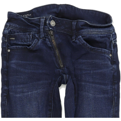 G-Star Lynn Mid Women Blue Skinny Slim Stretch Jeans W27 L30