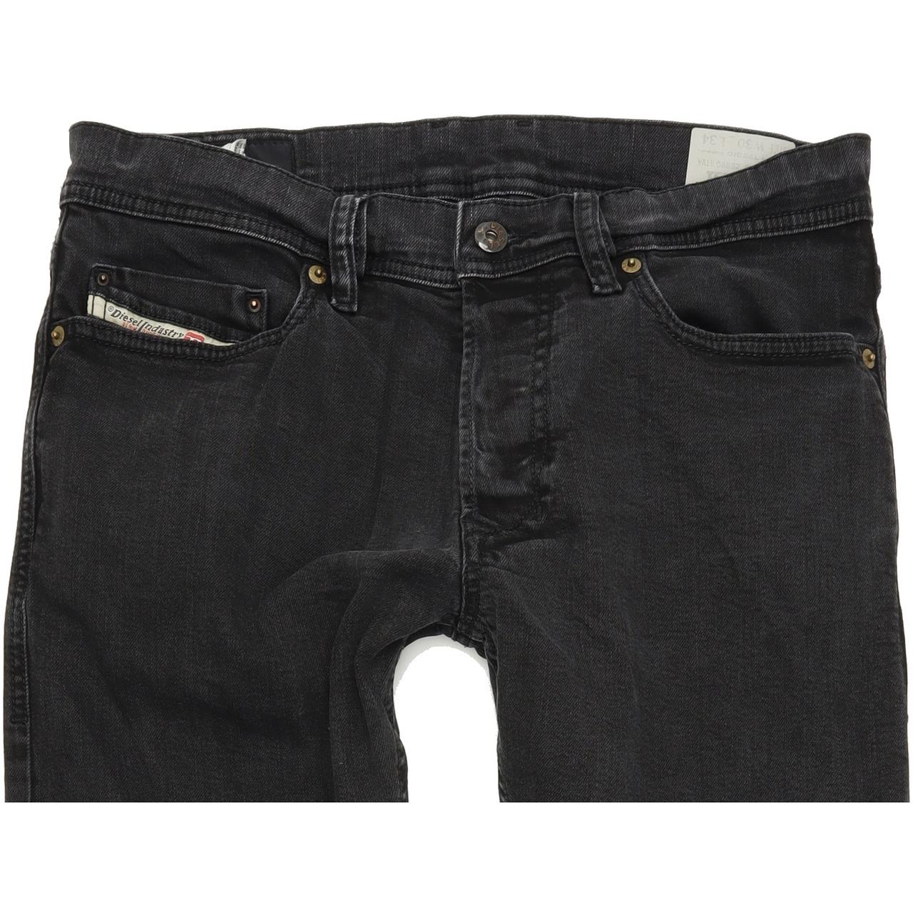 Diesel Teppar Carrot 0886Z Men Charcoal Skinny Slim Stretch Jeans W30 L34