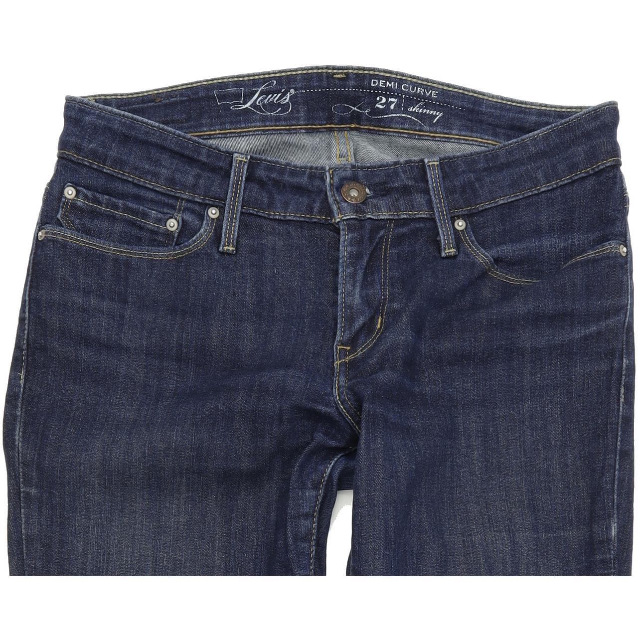 Levi's Demi Curve Women Blue Flared Slim Stretch Jeans W27 L31