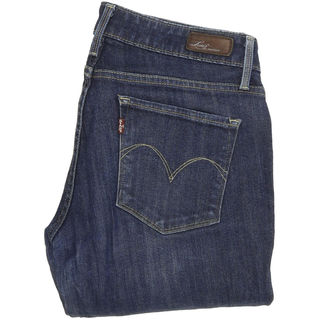 Levi's Demi Curve Women Blue Flared Slim Stretch Jeans W27 L31