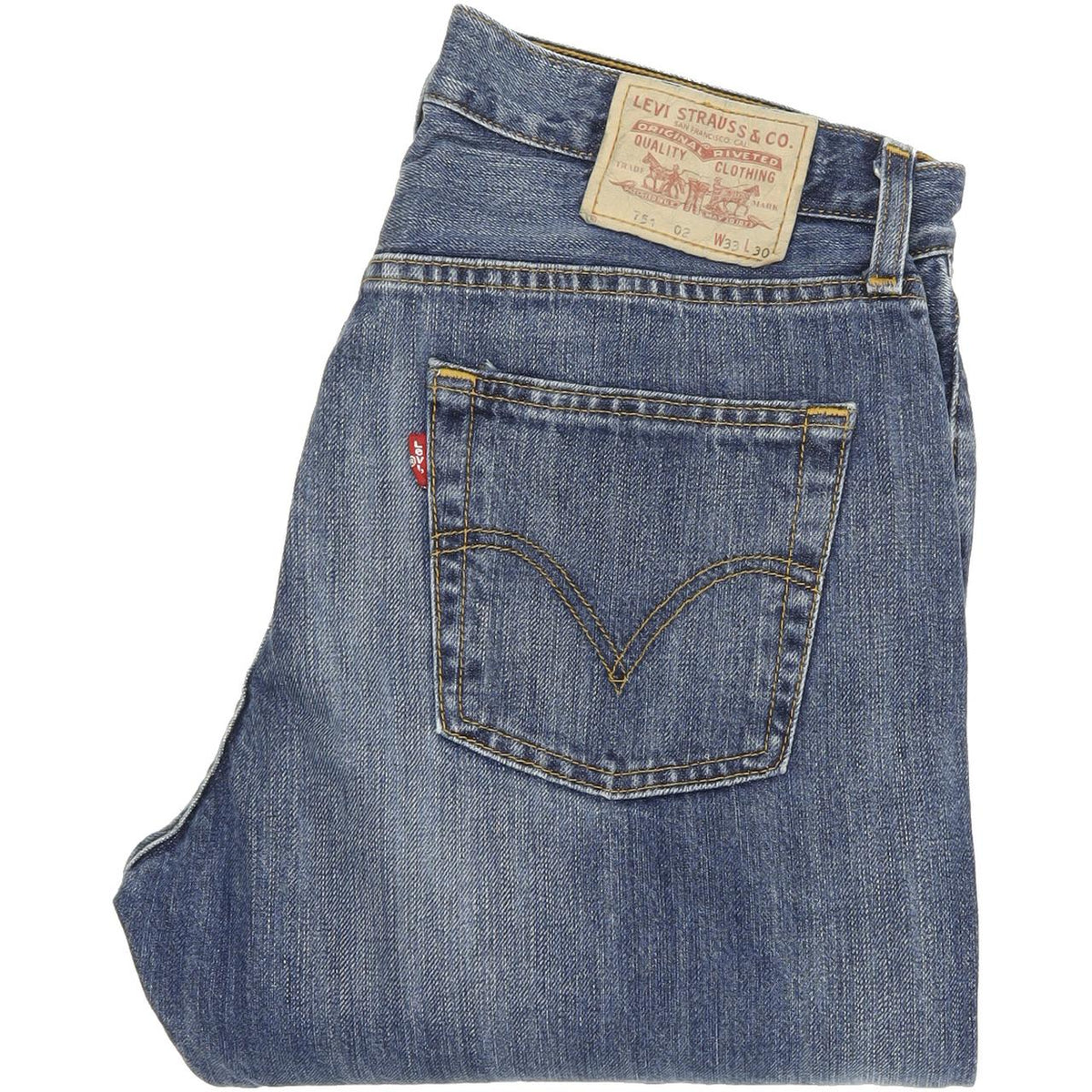 Levi's 751 Men Blue Straight Regular Jeans W33 L29