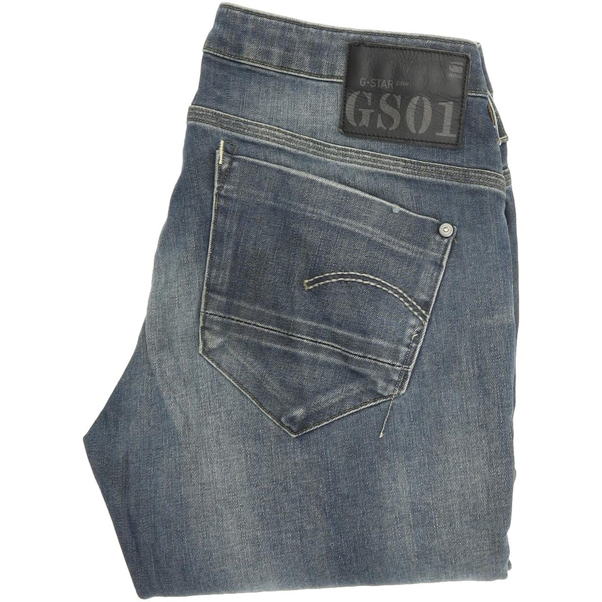 G-Star New Radar Women Blue Skinny Slim Jeans W29 L27