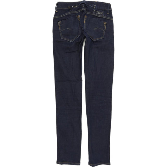 G-Star Midge Women Blue Straight Slim Stretch Jeans W25 L32