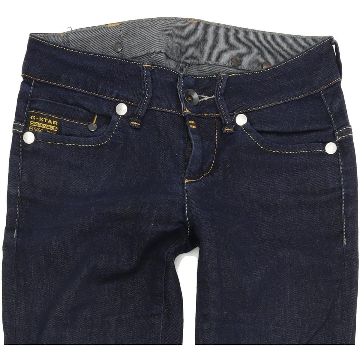 G-Star Midge Women Blue Straight Slim Stretch Jeans W25 L32