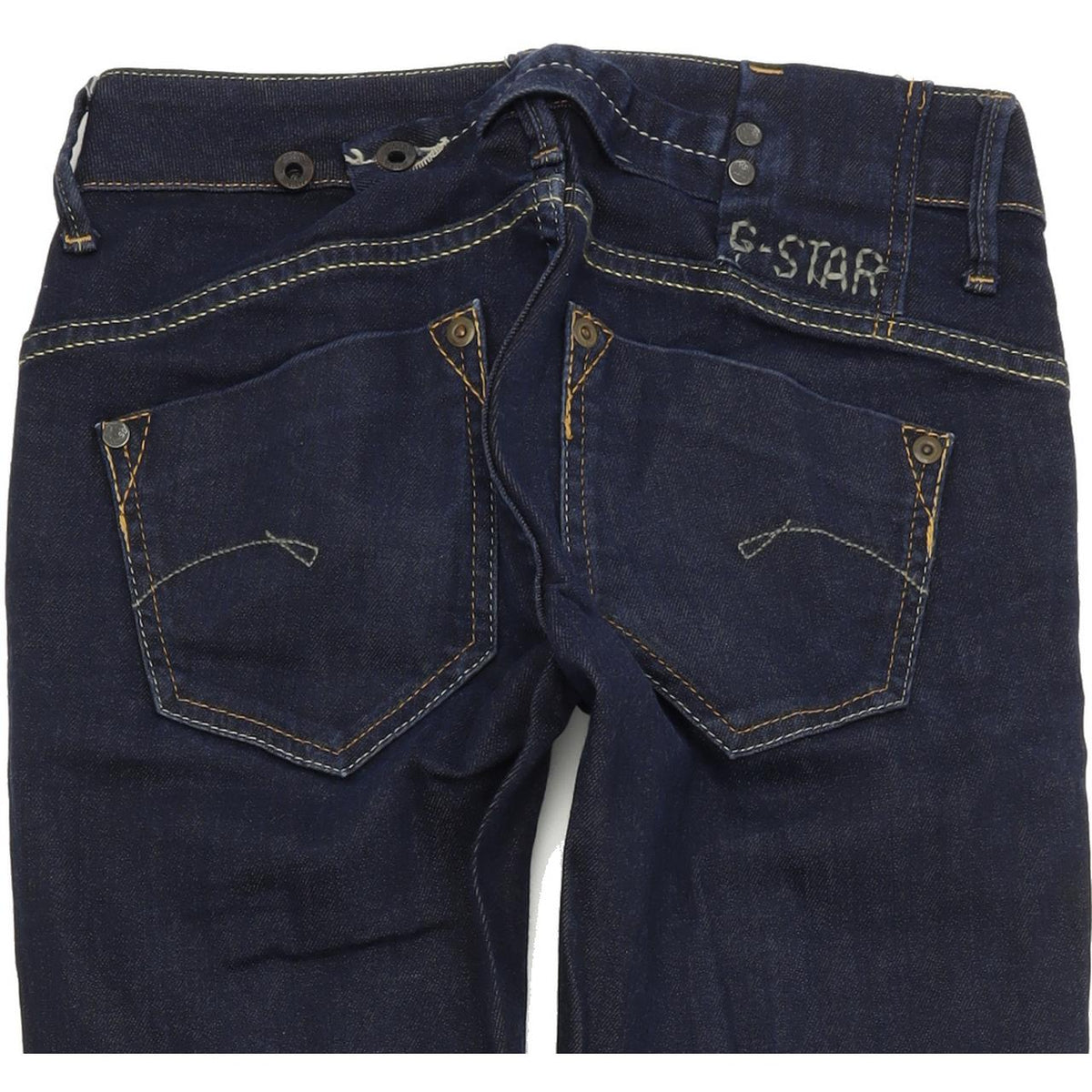 G-Star Midge Women Blue Straight Slim Stretch Jeans W25 L32