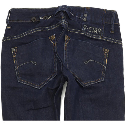 G-Star Midge Women Blue Straight Slim Stretch Jeans W25 L32