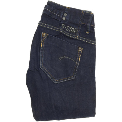 G-Star Midge Women Blue Straight Slim Stretch Jeans W25 L32