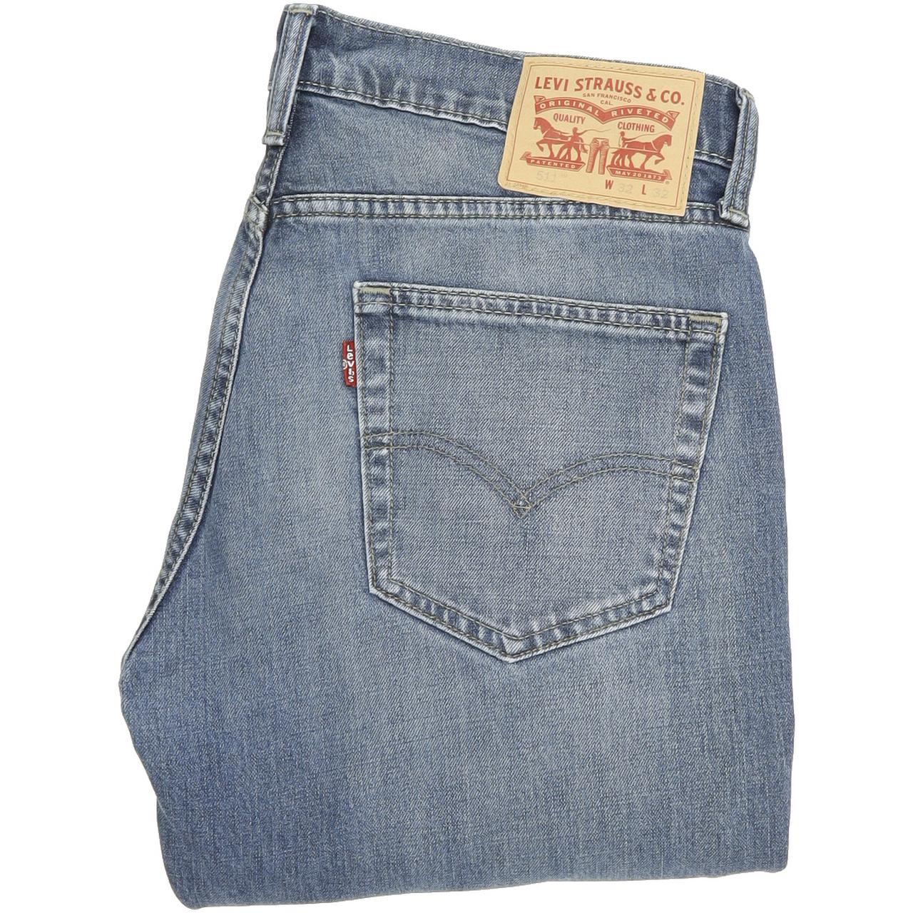 Levi's 511 Men Blue Skinny Slim Stretch Jeans W32 L32
