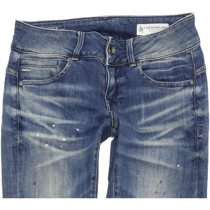 G-Star Midge Cody Women Blue Skinny Slim Stretch Jeans W24 L30