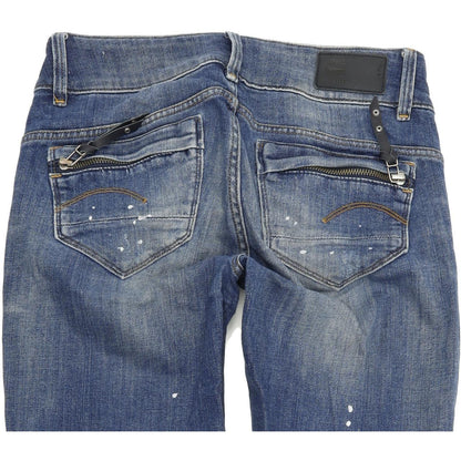 G-Star Midge Cody Women Blue Skinny Slim Stretch Jeans W24 L30