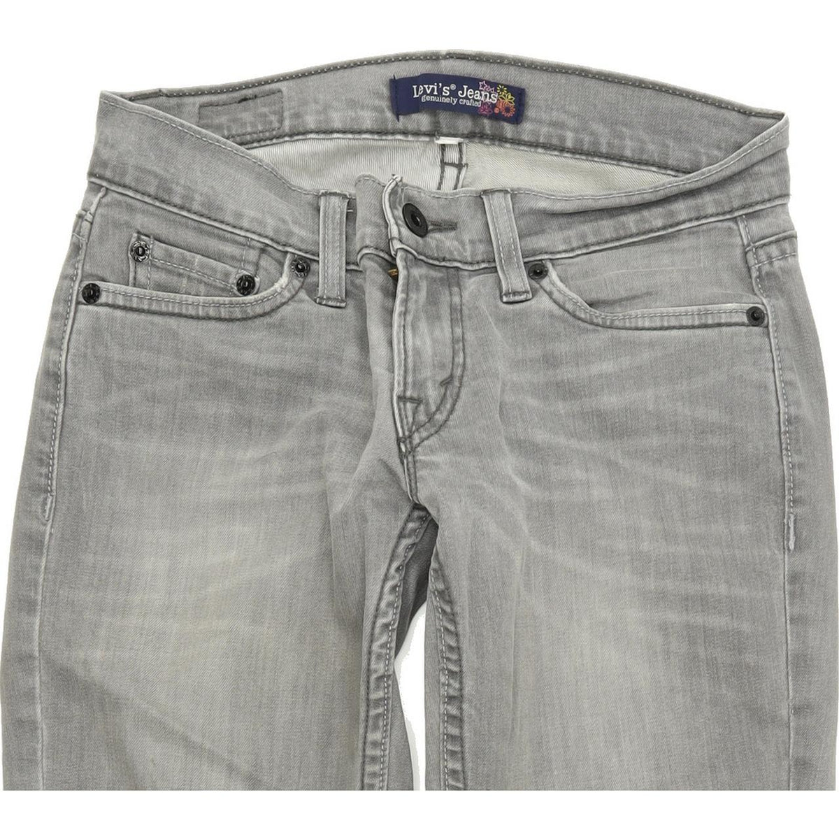 Levi's Women Grey Skinny Slim Stretch Jeans W26 L30