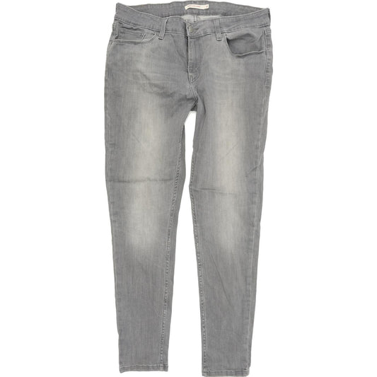 Levi's 535 Women Grey Skinny Slim Stretch Jeans W32 L30