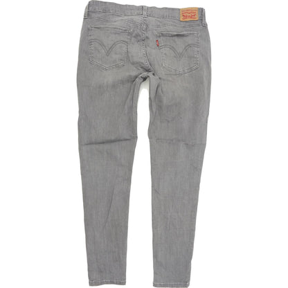 Levi's 535 Women Grey Skinny Slim Stretch Jeans W32 L30