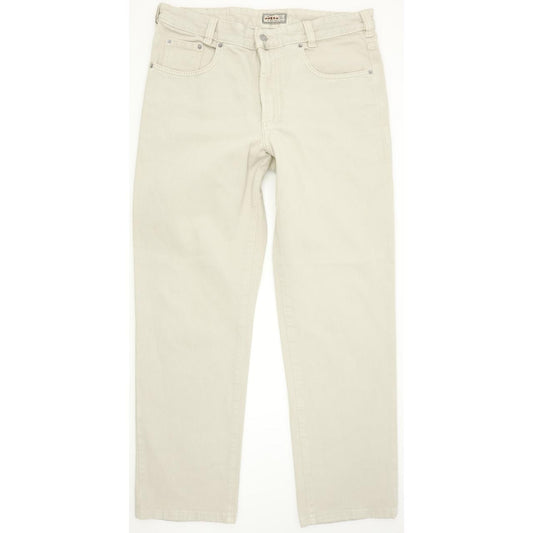 Joker Three Famous Tailors Men Beige Straight Regular Jeans W36 L30