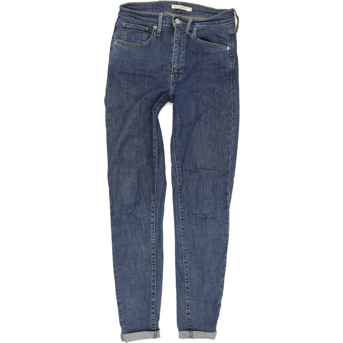 Levi's Mile High Rise Women Blue Skinny Slim Stretch Jeans W27 L30