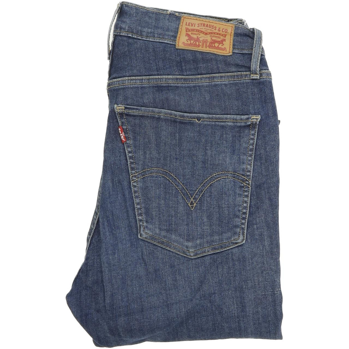 Levi's Mile High Rise Women Blue Skinny Slim Stretch Jeans W27 L30