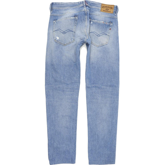 Replay Ronas Men Blue Straight Slim Jeans W33 L32