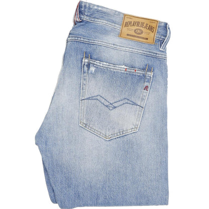 Replay Ronas Men Blue Straight Slim Jeans W33 L32