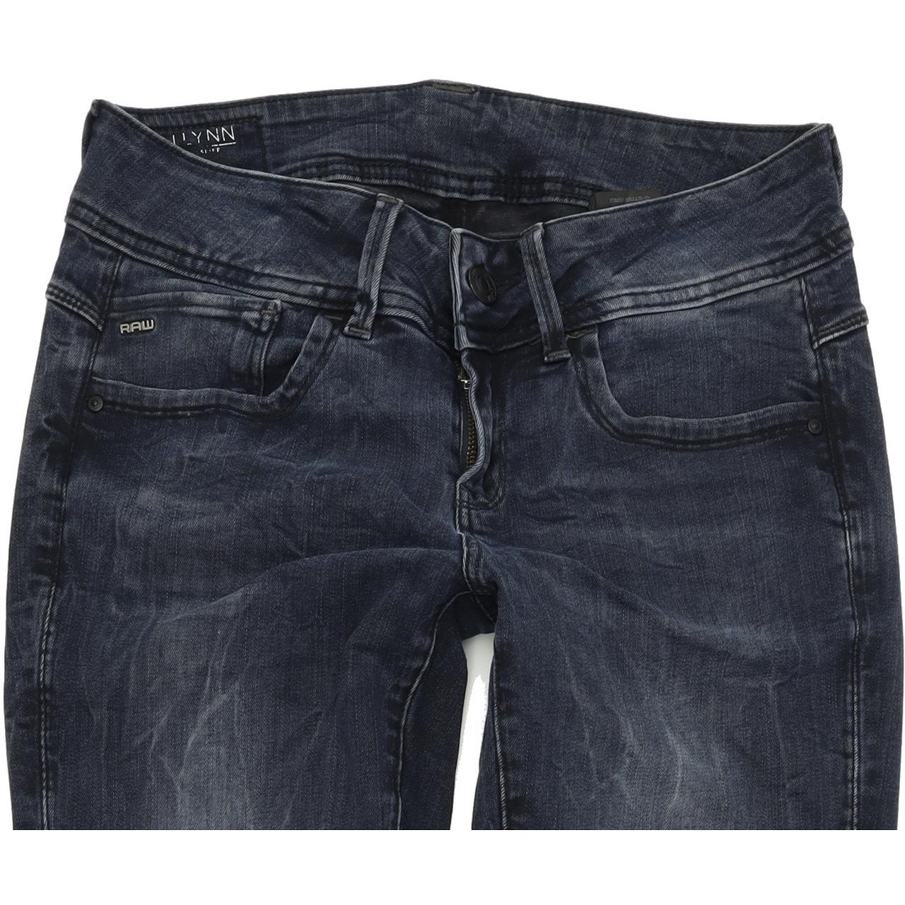 G-Star Lynn Women Blue Skinny Slim Stretch Jeans W28 L32