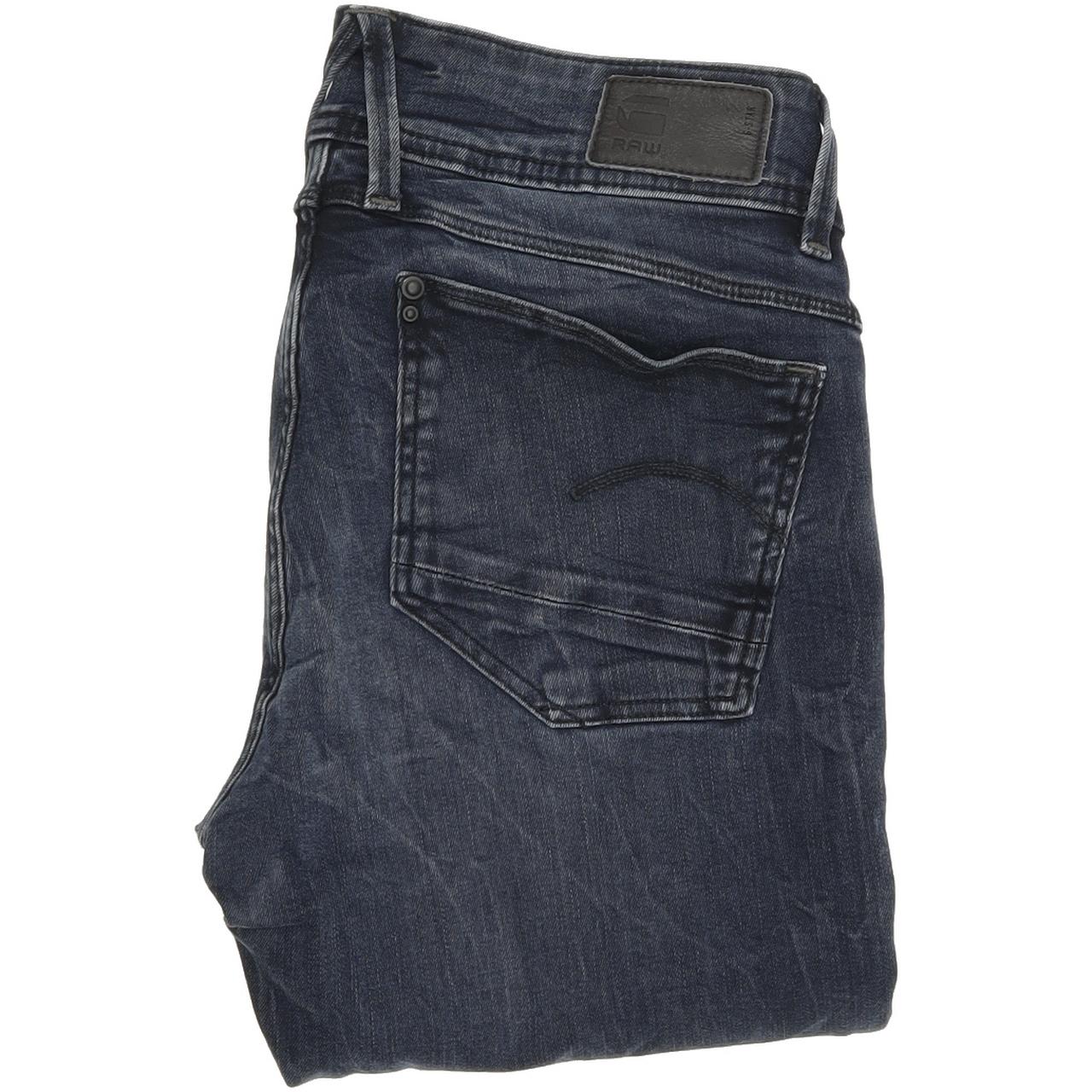 G-Star Lynn Women Blue Skinny Slim Stretch Jeans W28 L32