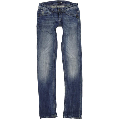 G-Star Attacc Women Blue Straight Regular Stretch Jeans W25 L34