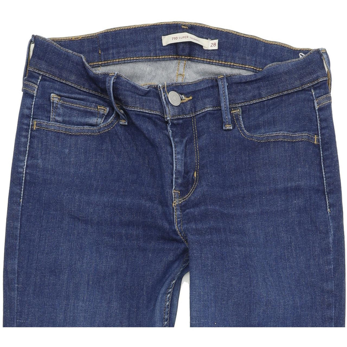 Levi's 710 Women Blue Skinny Slim Stretch Jeans W28 L31