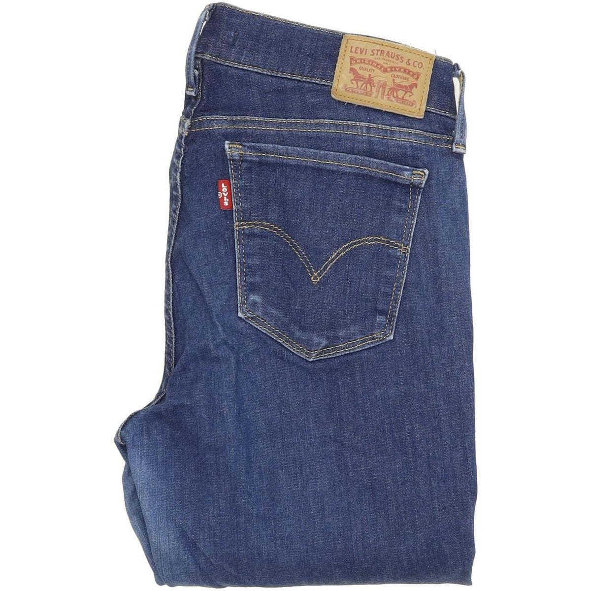 Levi's 710 Women Blue Skinny Slim Stretch Jeans W28 L31