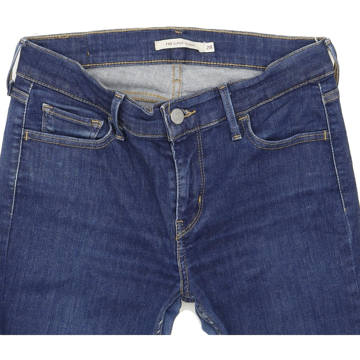 Levi's 710 Women Blue Skinny Slim Stretch Jeans W28 L31