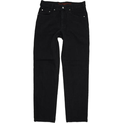 Joker Double Saddle Stitched Men Black Straight Regular Jeans W33 L34