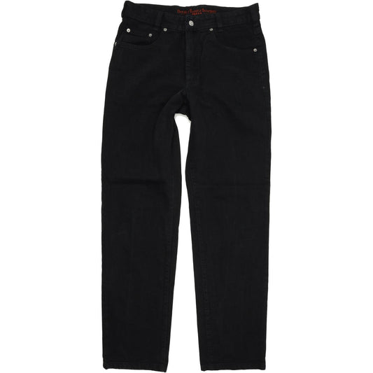 Joker Double Saddle Stitched Men Black Straight Regular Jeans W33 L34