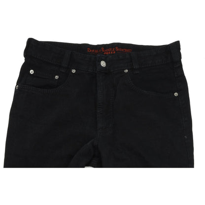 Joker Double Saddle Stitched Men Black Straight Regular Jeans W33 L34