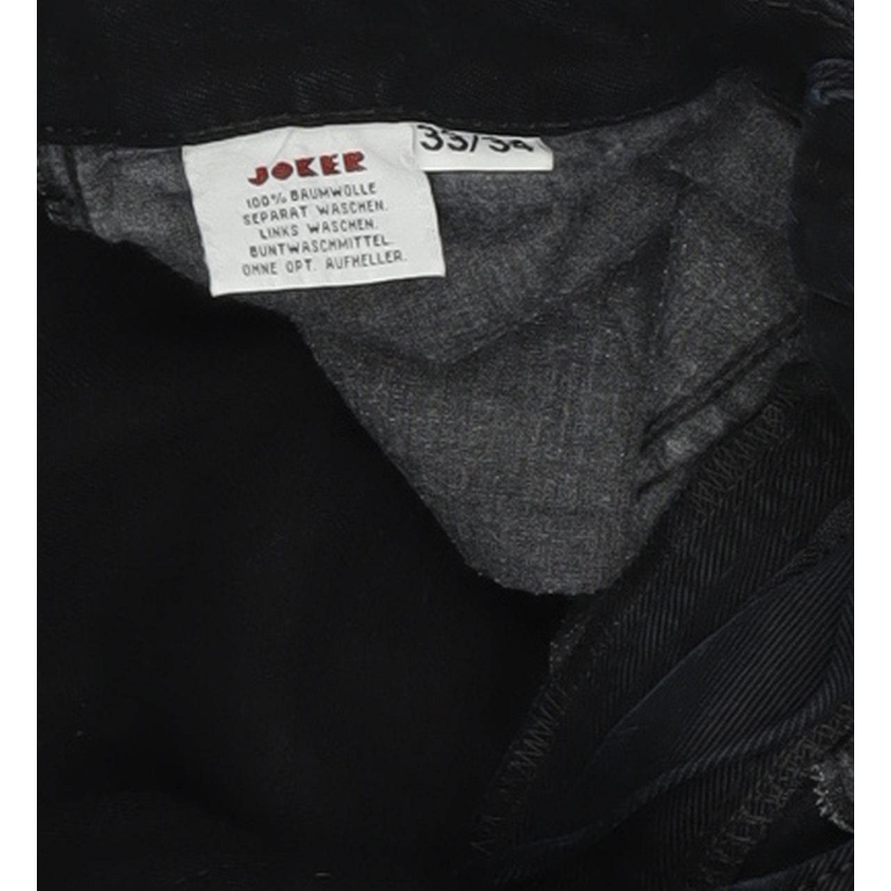 Joker Double Saddle Stitched Men Black Straight Regular Jeans W33 L34