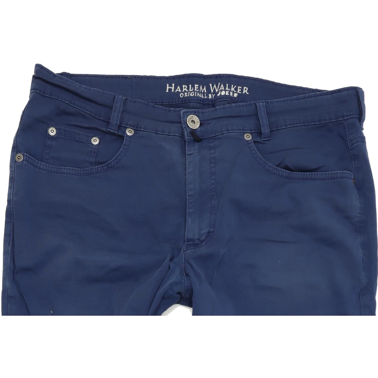 Joker Harlem Walker Men Blue Straight Regular Stretch Jeans W36 L30