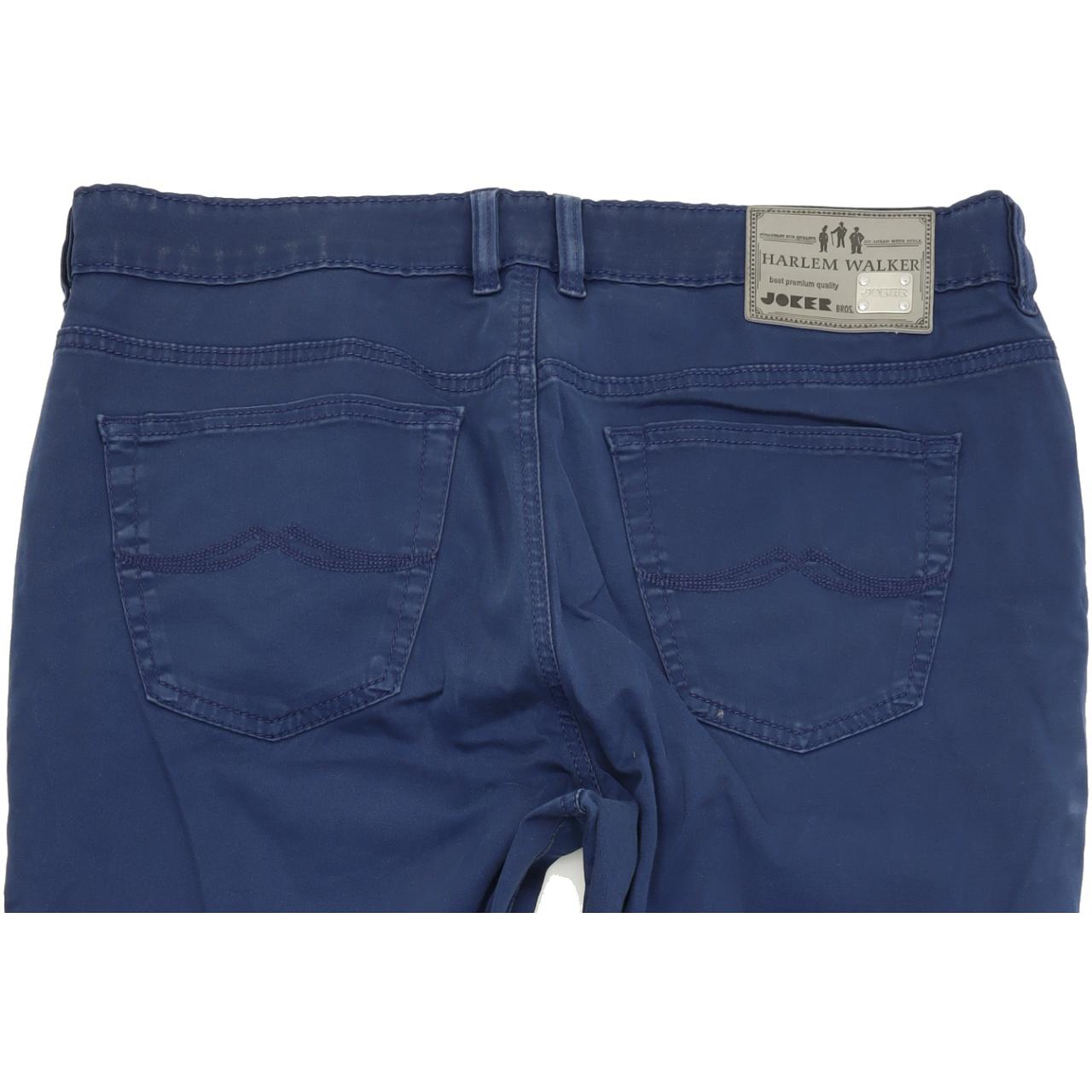 Joker Harlem Walker Men Blue Straight Regular Stretch Jeans W36 L30
