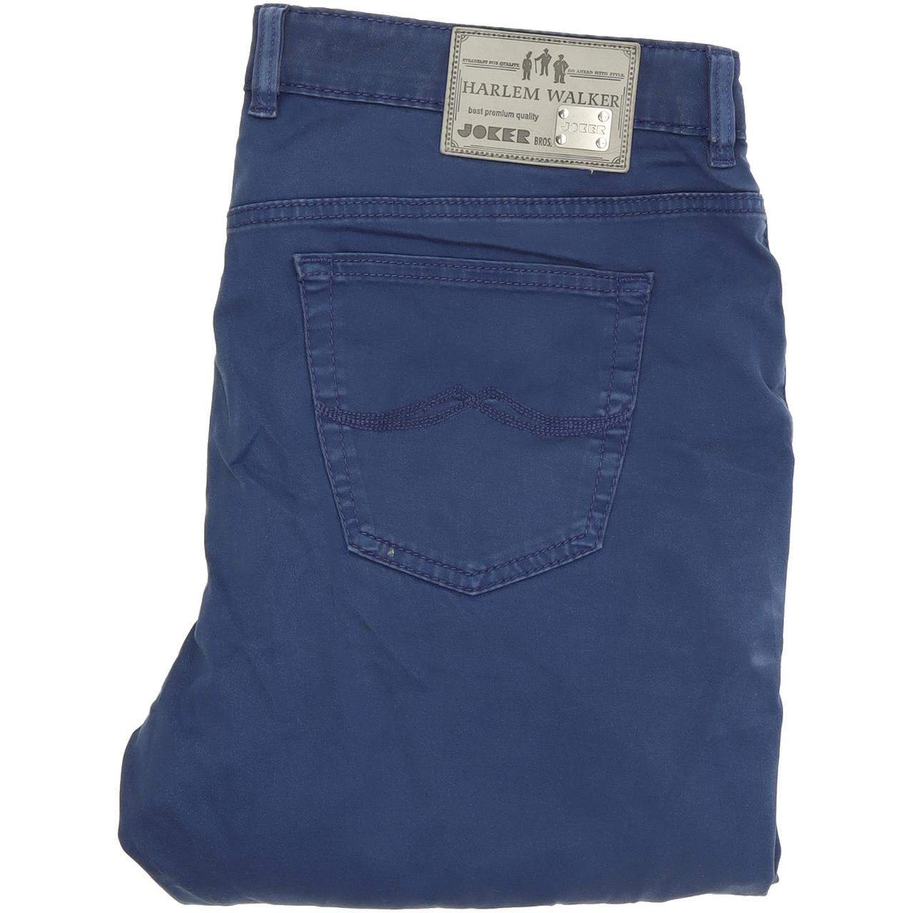 Joker Harlem Walker Men Blue Straight Regular Stretch Jeans W36 L30