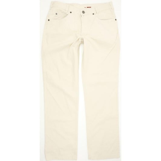 Joker Cash on Delivery Men Beige Straight Regular Jeans W35 L34