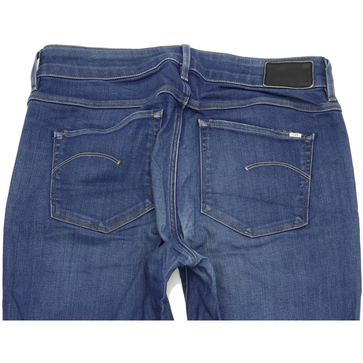 G-Star 3301 Contour Women Blue Straight Regular Stretch Jeans W28 L31