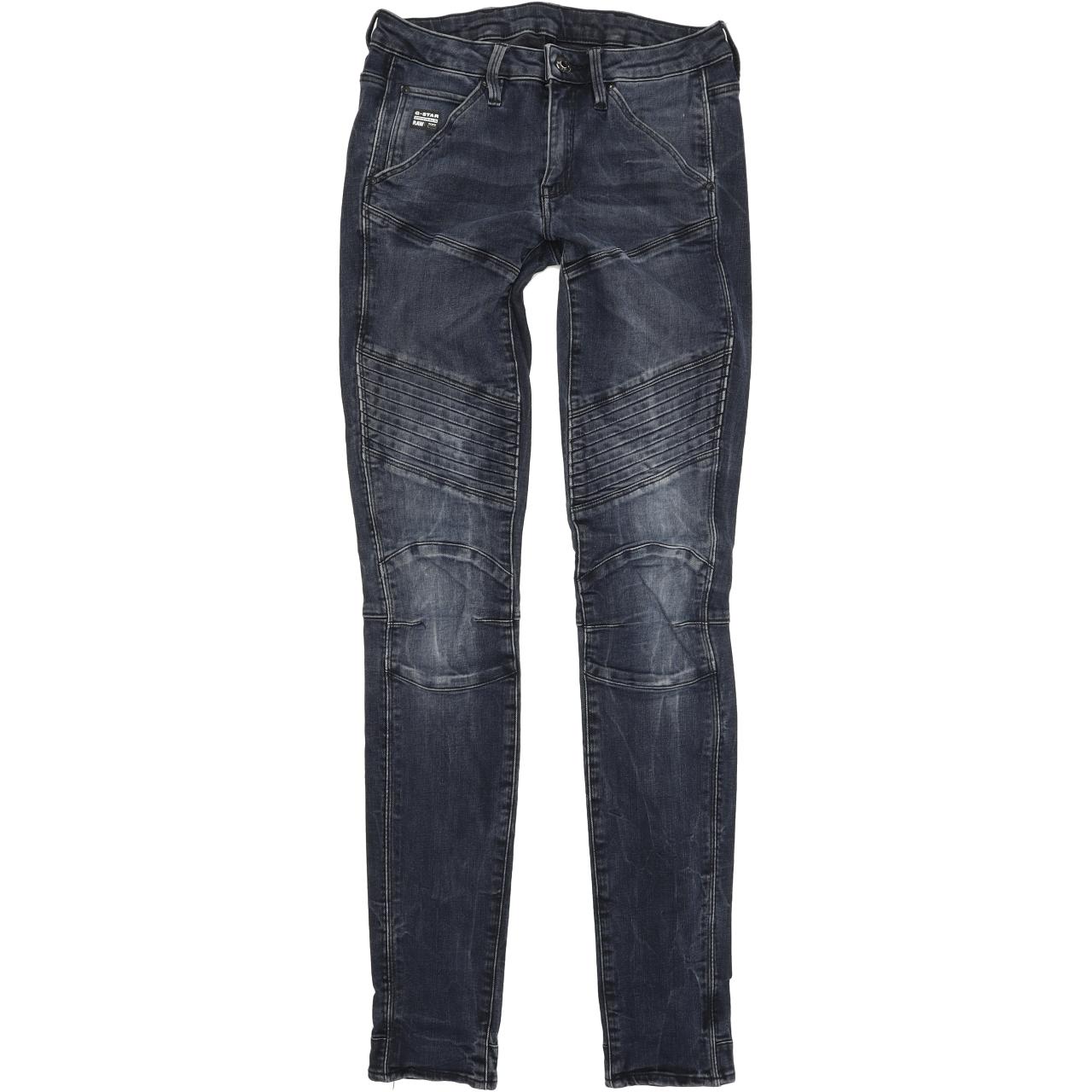 G-Star Women Blue Skinny Slim Stretch Jeans W24 L32