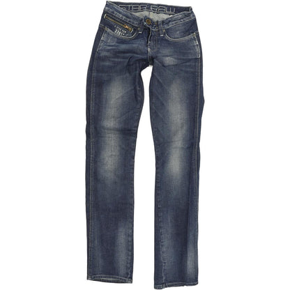G-Star Spark Women Blue Straight Regular Stretch Jeans W24 L32