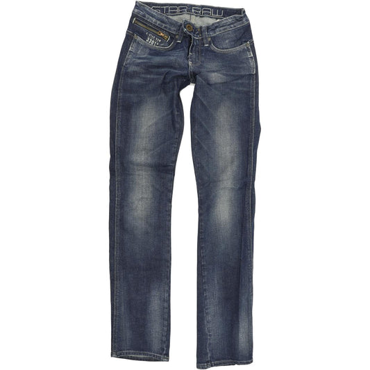 G-Star Spark Women Blue Straight Regular Stretch Jeans W24 L32