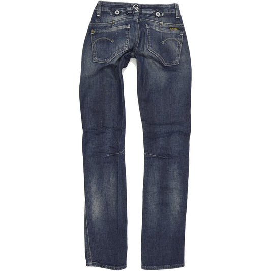 G-Star Spark Women Blue Straight Regular Stretch Jeans W24 L32